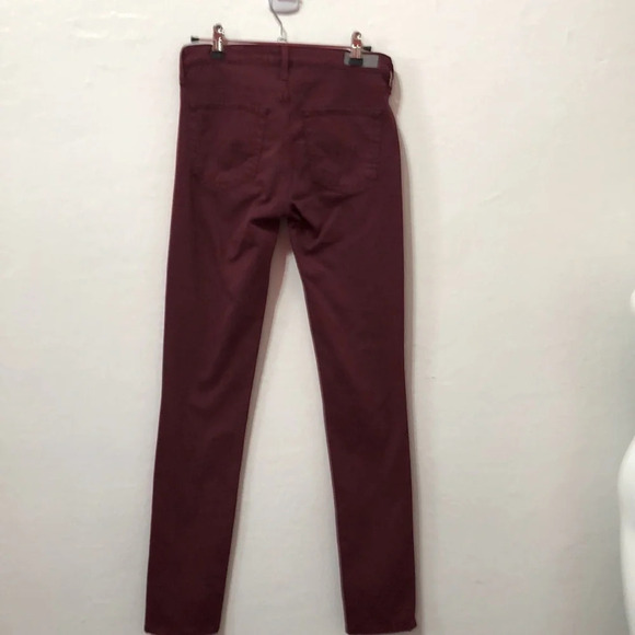 AG Adrianno Goldschmied Deep Currant The Prima Cigarette Leg Pants Size 25R - Picture 5 of 7